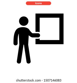 teacher icon isolated sign symbol vector illustration - high quality black style vector icons
