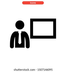 teacher icon isolated sign symbol vector illustration - high quality black style vector icons
