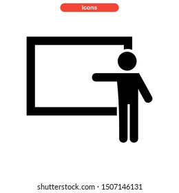 teacher icon isolated sign symbol vector illustration - high quality black style vector icons
