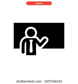 teacher icon isolated sign symbol vector illustration - high quality black style vector icons
