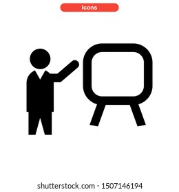teacher icon isolated sign symbol vector illustration - high quality black style vector icons
