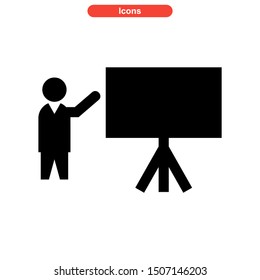 teacher icon isolated sign symbol vector illustration - high quality black style vector icons
