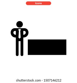 teacher icon isolated sign symbol vector illustration - high quality black style vector icons
