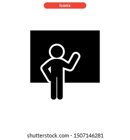 teacher icon isolated sign symbol vector illustration - high quality black style vector icons
