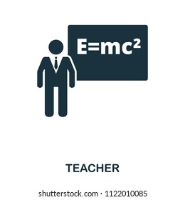Teacher icon. Line style icon design. UI. Illustration of teacher icon. Pictogram isolated on white. Ready to use in web design, apps, software, print.