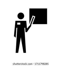 teacher icon or logo isolated sign symbol vector illustration - high quality black style vector icons

