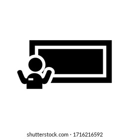 teacher icon or logo isolated sign symbol vector illustration - high quality black style vector icons
