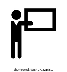 teacher icon or logo isolated sign symbol vector illustration - high quality black style vector icons

