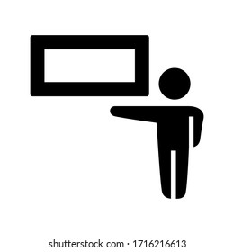 teacher icon or logo isolated sign symbol vector illustration - high quality black style vector icons
