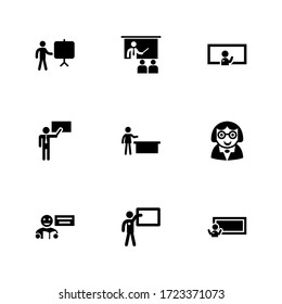 teacher icon or logo isolated sign symbol vector illustration - Collection of high quality black style vector icons
