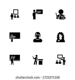 teacher icon or logo isolated sign symbol vector illustration - Collection of high quality black style vector icons
