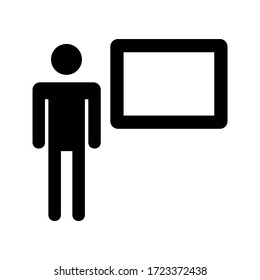 teacher icon or logo isolated sign symbol vector illustration - high quality black style vector icons
