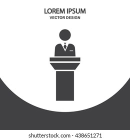 Teacher icon on the background
