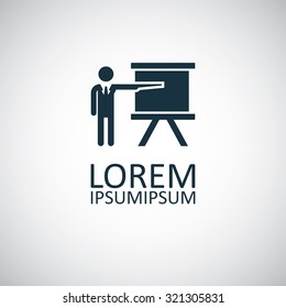 teacher icon, on white background
