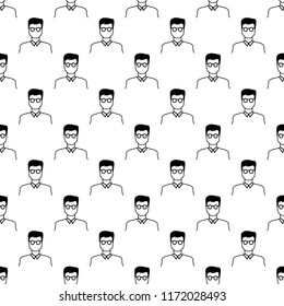 teacher icon in pattern style. One of Proffecions collection icon can be used for UI, UX