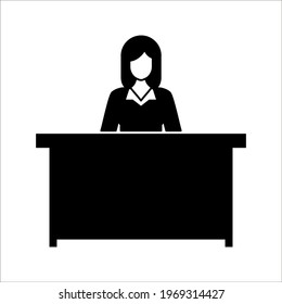 Teacher Icon. Professional, pixel perfect icons optimized for both large and small resolutions. eps 10.