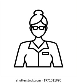 Teacher Icon. Professional, pixel perfect icons optimized for both large and small resolutions. eps 10.