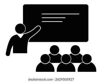 Teacher icon set. Education icon, Mentor, training icon, teaching vector icon. Silhouette of teaching  vector symbol with student. Education vector illustration.