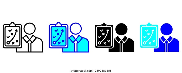Teacher Icon Set Multiple Style Collection