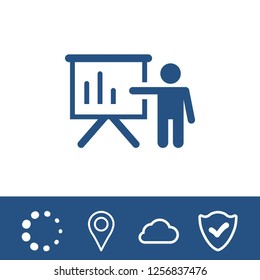 teacher icon stock vector illustration
