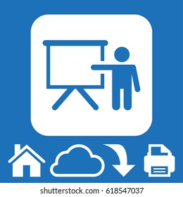 teacher icon stock vector illustration