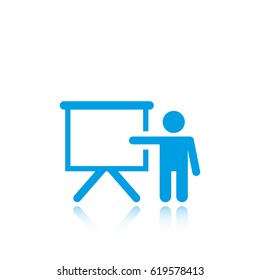 teacher icon stock vector illustration