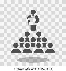 teacher icon stock vector illustration