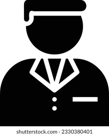 Imagen vectorial del símbolo de icono del profesor. Ilustración de la imagen de diseño del icono de la escuela de negocios. EPS 10