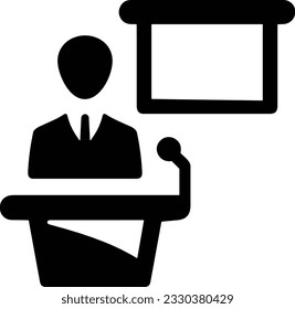Teacher icon symbol vector image. Illustration of the training business school classroom icon design image. EPS 10