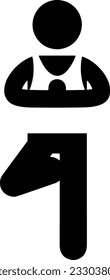 Imagen vectorial del símbolo de icono del profesor. Ilustración de la imagen de diseño del icono de la escuela de negocios. EPS 10