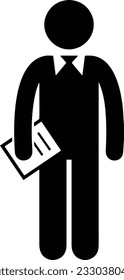 Teacher icon symbol vector image. Illustration of the training business school classroom icon design image. EPS 10