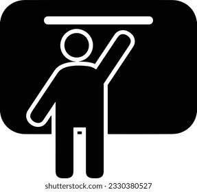 Teacher icon symbol vector image. Illustration of the training business school classroom icon design image. EPS 10