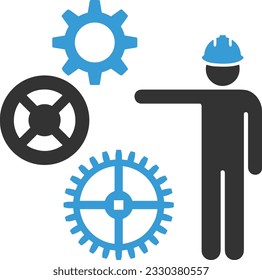 Imagen vectorial del símbolo de icono del profesor. Ilustración de la imagen de diseño del icono de la escuela de negocios. EPS 10