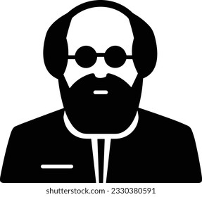Teacher icon symbol vector image. Illustration of the training business school classroom icon design image. EPS 10