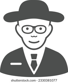 Teacher icon symbol vector image. Illustration of the training business school classroom icon design image. EPS 10