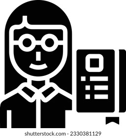 Teacher icon symbol vector image. Illustration of the training business school classroom icon design image. EPS 10