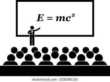Imagen vectorial del símbolo de icono del profesor. Ilustración de la imagen de diseño del icono de la escuela de negocios. EPS 10