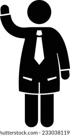 Teacher icon symbol vector image. Illustration of the training business school classroom icon design image. EPS 10