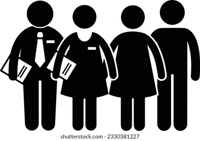 Teacher icon symbol vector image. Illustration of the training business school classroom icon design image. EPS 10