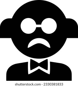 Imagen vectorial del símbolo de icono del profesor. Ilustración de la imagen de diseño del icono de la escuela de negocios. EPS 10
