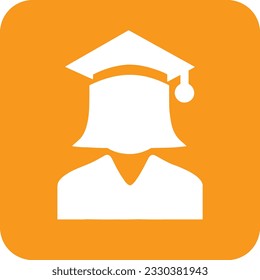 Imagen vectorial del símbolo de icono del profesor. Ilustración de la imagen de diseño del icono de la escuela de negocios. EPS 10