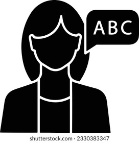 Teacher icon symbol vector image. Illustration of the training business school classroom icon design image. EPS 10