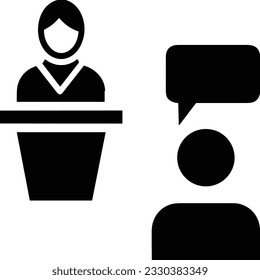 Teacher icon symbol vector image. Illustration of the training business school classroom icon design image. EPS 10