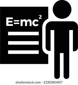 Teacher icon symbol vector image. Illustration of the training business school classroom icon design image. EPS 10