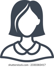 Imagen vectorial del símbolo de icono del profesor. Ilustración de la imagen de diseño del icono de la escuela de negocios. EPS 10