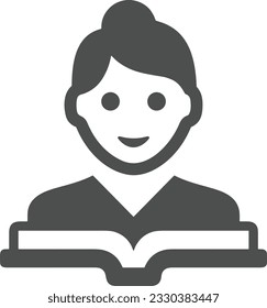 Teacher icon symbol vector image. Illustration of the training business school classroom icon design image. EPS 10