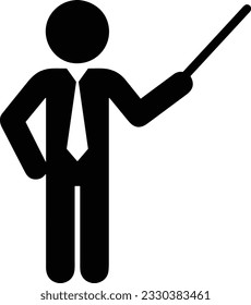 Teacher icon symbol vector image. Illustration of the training business school classroom icon design image. EPS 10