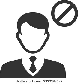 Imagen vectorial del símbolo de icono del profesor. Ilustración de la imagen de diseño del icono de la escuela de negocios. EPS 10