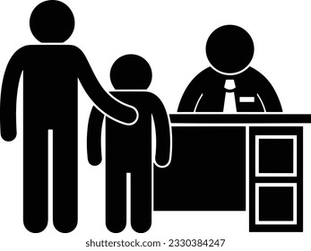 Teacher icon symbol vector image. Illustration of the training business school classroom icon design image. EPS 10