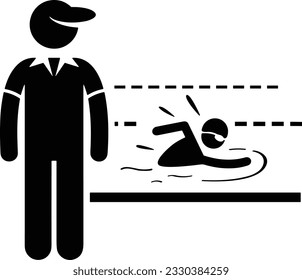 Imagen vectorial del símbolo de icono del profesor. Ilustración de la imagen de diseño del icono de la escuela de negocios. EPS 10
